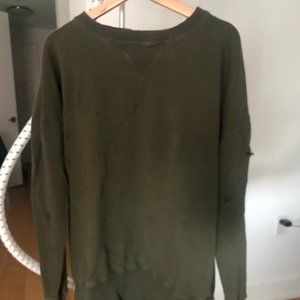 ripped hoodie size M